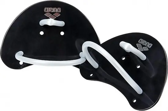 Лопатки для плавання Arena ELITE FINGER PADDLE чорно-сірі 95251-055
