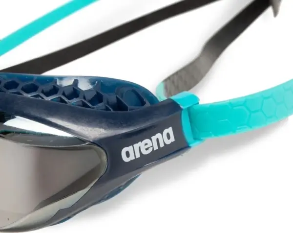 Окуляри для плавання Arena AIR-SPEED MIRROR темно-синьо-бірюзово-чорні 003151-112