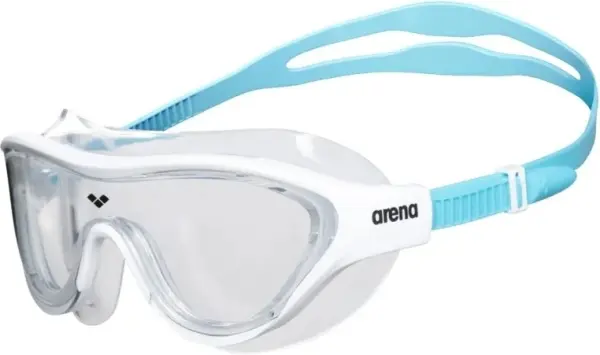 Окуляри для плавання дитячі Arena THE ONE MASK JR біло-бірюзові 004309-202