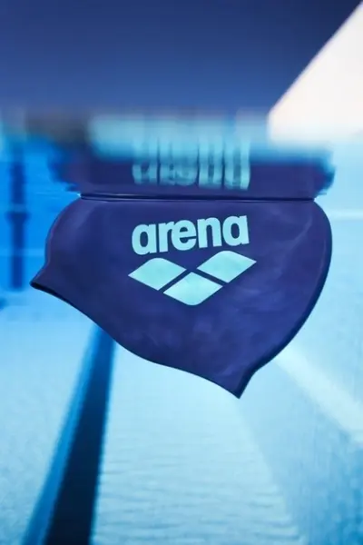 Шапочка для плавания Arena BIG LOGO CAP фиолетово-голубая 009276-202