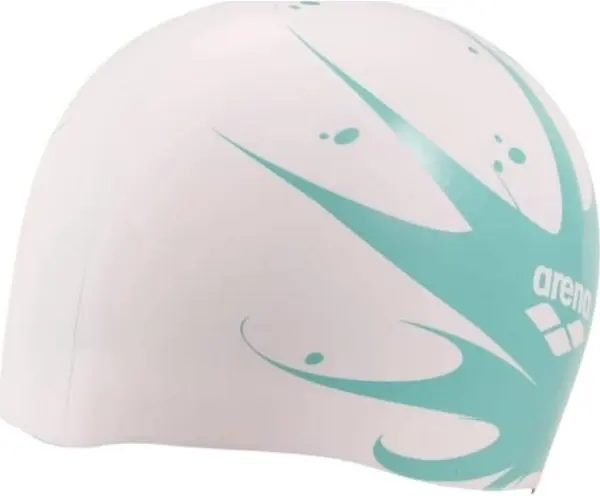 Шапочка для плавания Arena REVERSIBLE CAP двусторонняя бело-бирюзово-синяя 003786-102