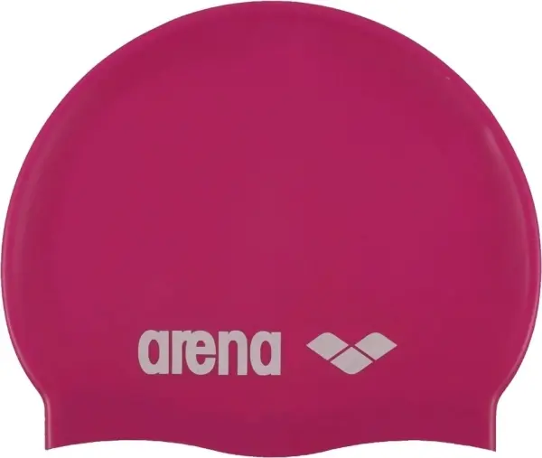 Шапочка для плавания детская Arena CLASSIC SILICONE JR темно-розовая 91670-091
