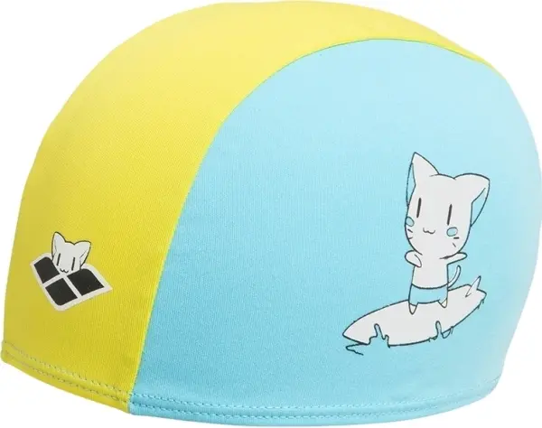 Шапочка для плавання дитяча Arena FRIENDS KIDS POLYESTER CAP бірюзово-жовта 003994-310
