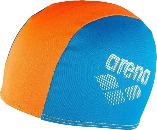 Шапочка для плавання дитяча Arena POLYESTER II JR блакитно-помаранчева 002468-730