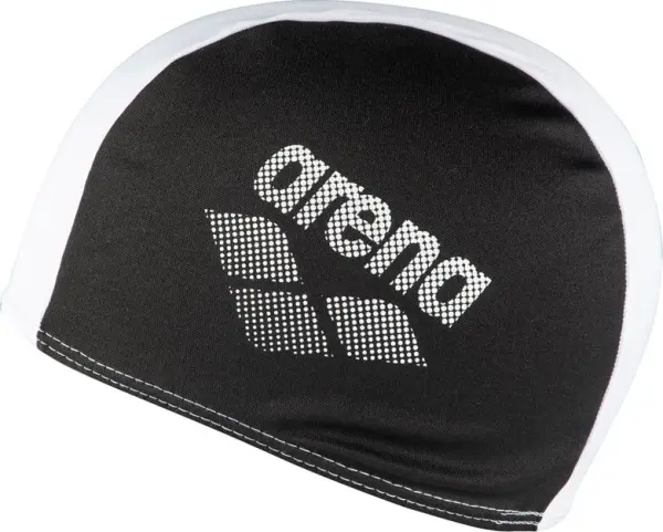 Шапочка для плавання дитяча Arena POLYESTER II JR чорно-біла 002468-510