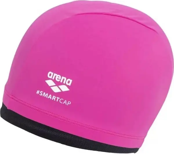 Шапочка для плавання жіноча Arena SMARTCAP рожево-чорно-біла 004401-500