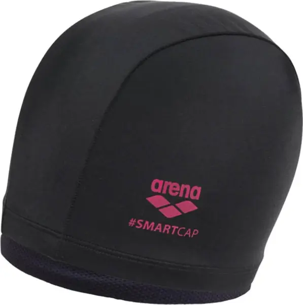 Шапочка для плавання жіноча Arena SMARTCAP чорно-рожева 004401-100