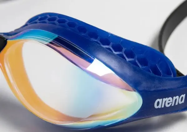 Окуляри для плавання Arena AIR-SPEED MIRROR синьо-жовто-чорні 003151-203