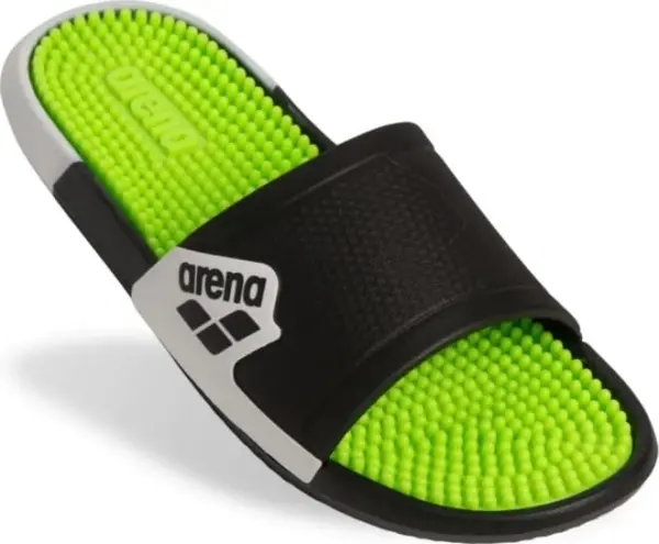 Шльопанці Arena MARCO ACTIVE чорно-салатово-білі 009279-120