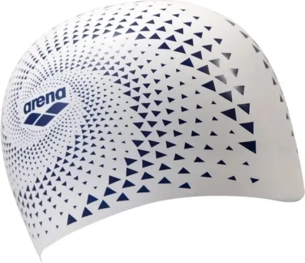 Шапочка для плавания Arena REVERSIBLE CAP двусторонняя бело-темно-сине-серая 003786-103