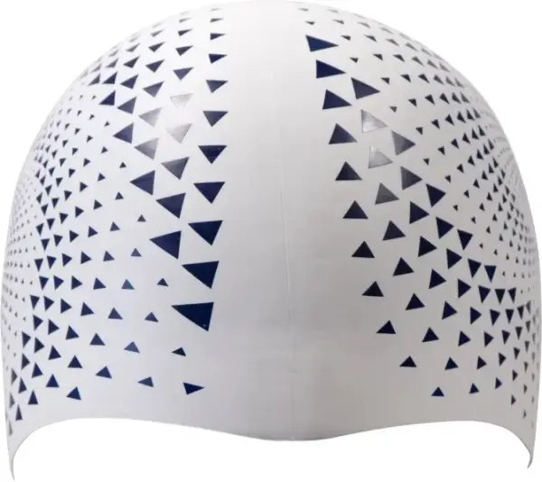 Шапочка для плавания Arena REVERSIBLE CAP двусторонняя бело-темно-сине-серая 003786-103