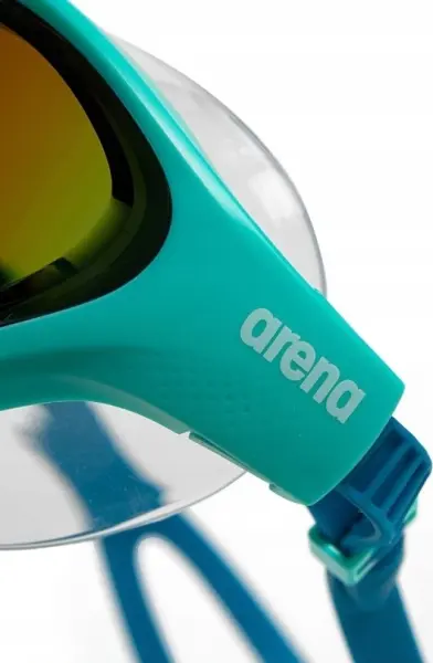 Очки для плавания Arena THE ONE MASK MIRROR бирюзово-синие 004308-107