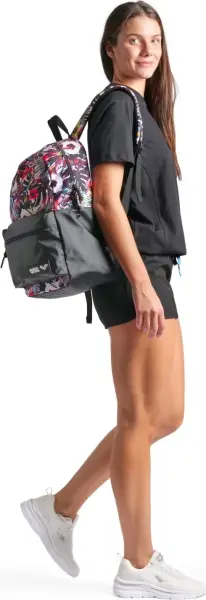 Рюкзак женский Arena TEAM BACKPACK 30 ALLOVER 30L черный 002484-118