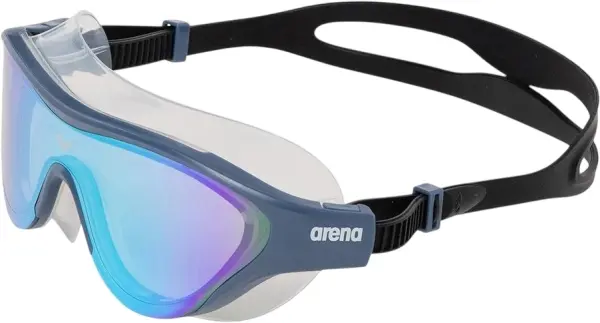 Окуляри для плавання Arena THE ONE MASK MIRROR темно-синьо-блакитно-чорні 004308-103