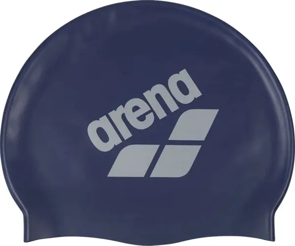 Шапочка для плавания Arena BIG LOGO CAP темно-сине-серая 009276-205