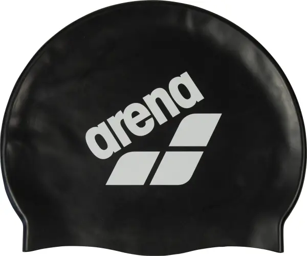 Шапочка для плавання Arena BIG LOGO CAP чорно-світло-сіра 009276-206