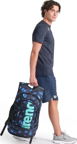 Рюкзак Arena FASTPACK 3.0 ALLOVER 40L темно-синьо-блакитний 006188-105
