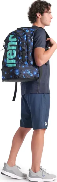Рюкзак Arena FASTPACK 3.0 ALLOVER 40L темно-синьо-блакитний 006188-105