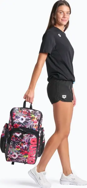 Рюкзак жіночий Arena SPIKY III BACKPACK 35 ALLOVER 35L червоно-чорно-білий 006273-129