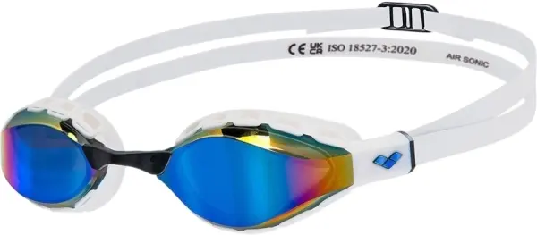 Очки для плавания Arena AIR SONIC MIRROR бело-синие 011004-120