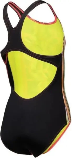 Купальник злитий дитячий Arena PALETTE SWIMSUIT SWIM PRO BACK коралово-чорний 007918-350