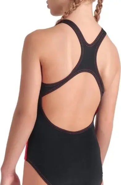 Купальник злитий дитячий Arena PALETTE SWIMSUIT SWIM PRO BACK коралово-чорний 007918-350