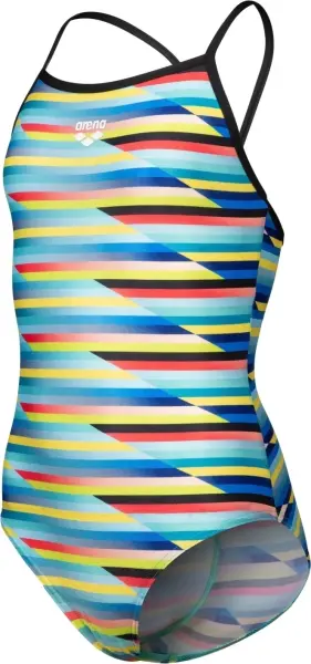Купальник слитный детский Arena RACING STRIPE SWIMSUIT LIGHTDR разноцветный 009006-550