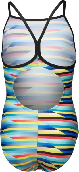 Купальник слитный детский Arena RACING STRIPE SWIMSUIT LIGHTDR разноцветный 009006-550