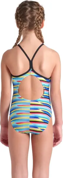 Купальник слитный детский Arena RACING STRIPE SWIMSUIT LIGHTDR разноцветный 009006-550