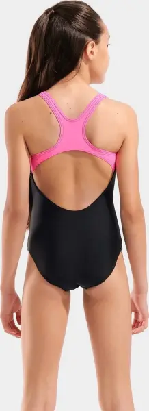 Купальник злитий дитячий Arena SUNRISE SWIMSUIT SWIM PRO BACK чорно-рожево-бірюзовий 010762-590
