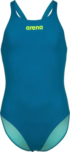 Купальник злитий дитячий Arena TEAM SWIMSUIT SWIM PRO SOLID темно-бірюзово-бірюзовий 004762-668