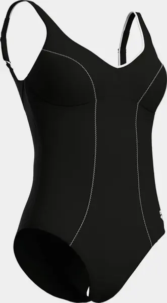 Купальник жіночий Arena CLIP BACK SWIMSUIT SOLID B чорно-білий 010651-510