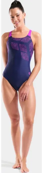 Купальник злитий жіночий Arena KIKKO SWIMSUIT SWIM PRO BACK темно-синьо-рожевий 010807-790