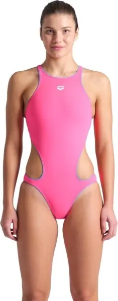 Купальник слитный женский Arena ONE NEXT SWIMSUIT розово-голубой 007916-908