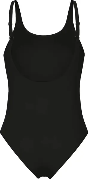 Купальник злитий жіночий Arena RIPPLES SWIMSUIT U BACK B чорно-червоно-синій 009500-590