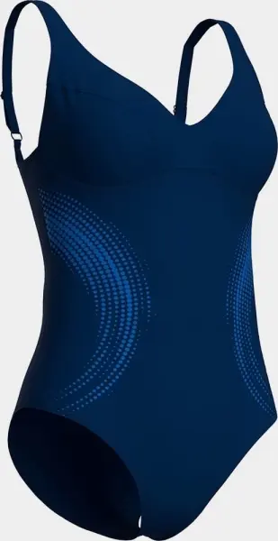 Купальник слитный женский Arena SHIMMERING SWIMSUIT U BACK темно-сине-синий 010810-708