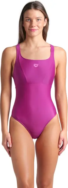 Купальник слитный женский Arena SOLID SWIMSUIT CONTROL PRO BACK фиолетово-розовый 005910-950