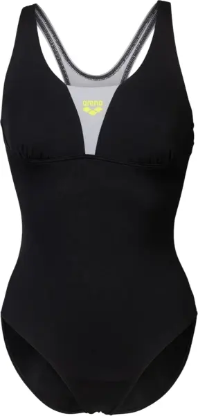 Купальник жіночий Arena SWIMSUIT CONTROL PRO SOLID чорно-сірий 009073-555