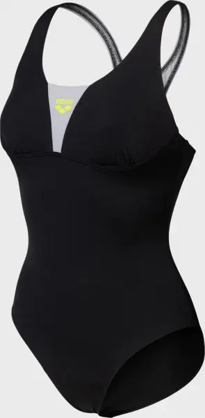 Купальник жіночий Arena SWIMSUIT CONTROL PRO SOLID чорно-сірий 009073-555