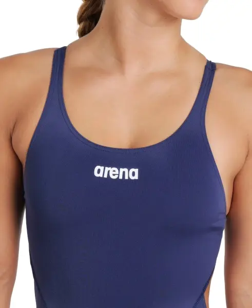 Купальник жіночий Arena TEAM SWIMSUIT SWIM TECH SOLID темно-синьо-білий 004763-750