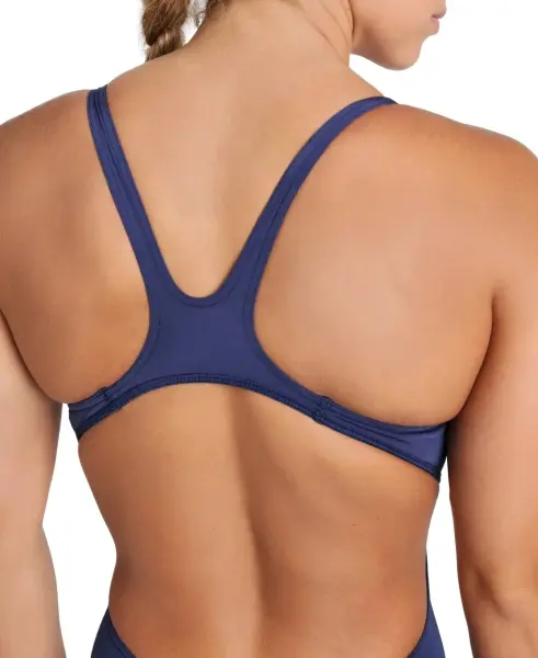 Купальник жіночий Arena TEAM SWIMSUIT SWIM TECH SOLID темно-синьо-білий 004763-750