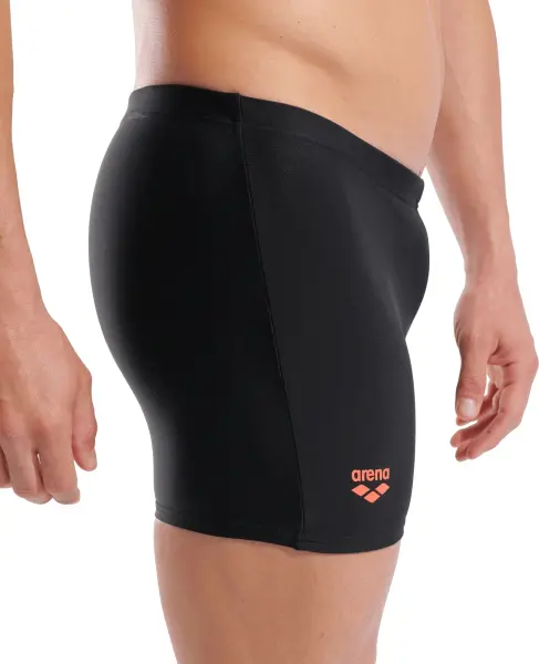 Плавки-боксеры Arena BASIC SWIM SHORT черно-бело-коралловые 010276-500