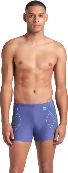 Плавки-боксеры Arena GRAPHIC SWIM SHORT фиолетово-бирюзовые 009083-808