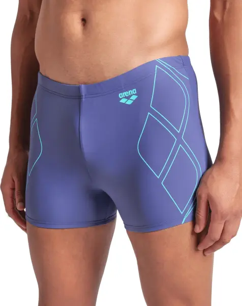 Плавки-боксеры Arena GRAPHIC SWIM SHORT фиолетово-бирюзовые 009083-808
