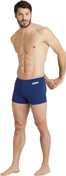 Плавки-боксери Arena TEAM SWIM SHORT SOLID темно-синьо-білі 004776-750