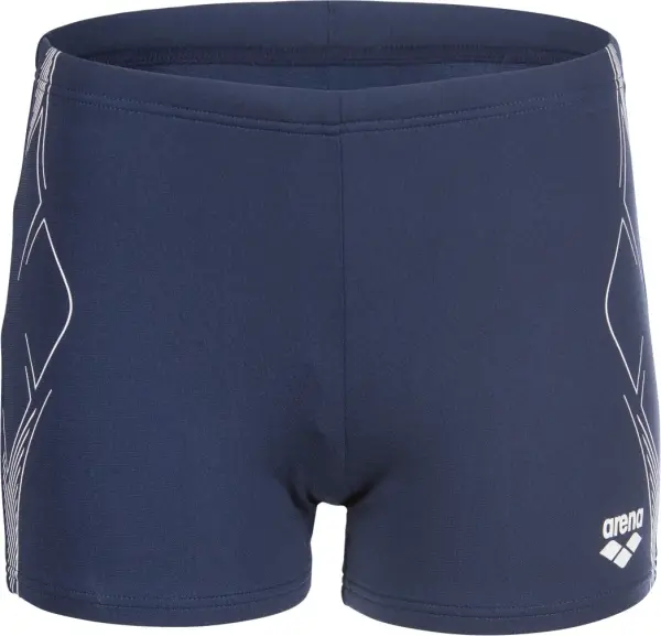 Плавки-боксеры детские Arena GRAPHIC SWIM SHORT темно-сине-белые 011189-701