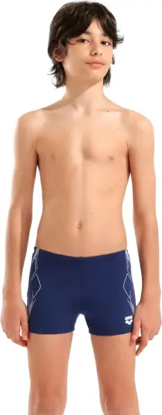 Плавки-боксеры детские Arena GRAPHIC SWIM SHORT темно-сине-белые 011189-701