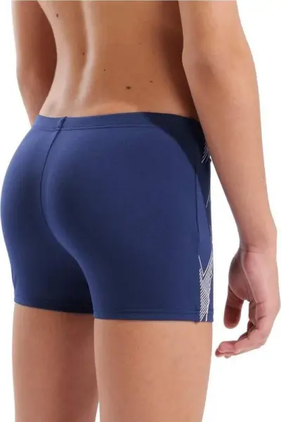 Плавки-боксеры детские Arena GRAPHIC SWIM SHORT темно-сине-белые 011189-701