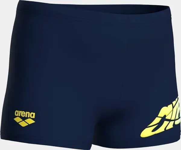 Плавки-боксери дитячі Arena LETTERING SWIM SHORT темно-сині 010864-700
