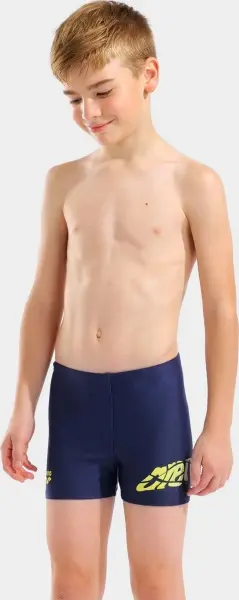 Плавки-боксери дитячі Arena LETTERING SWIM SHORT темно-сині 010864-700